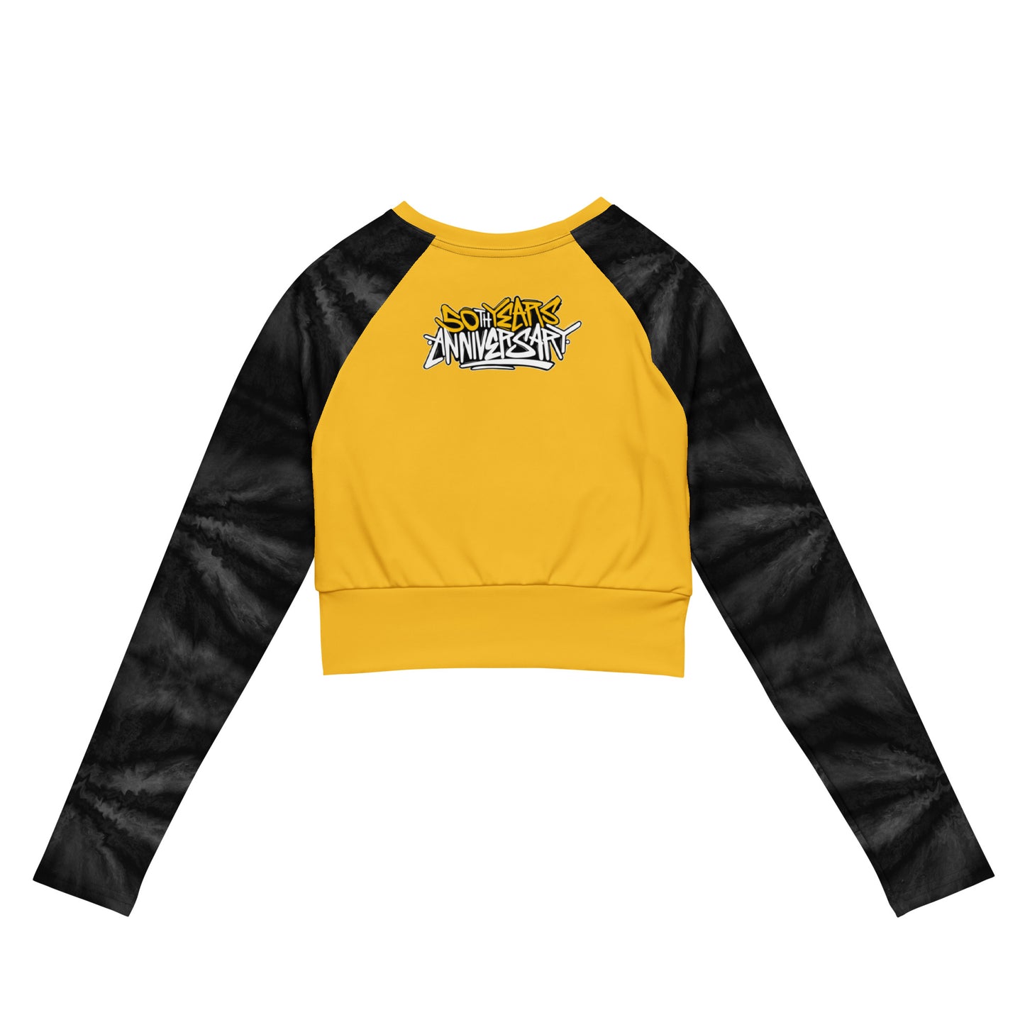 Recycled long-sleeve crop top