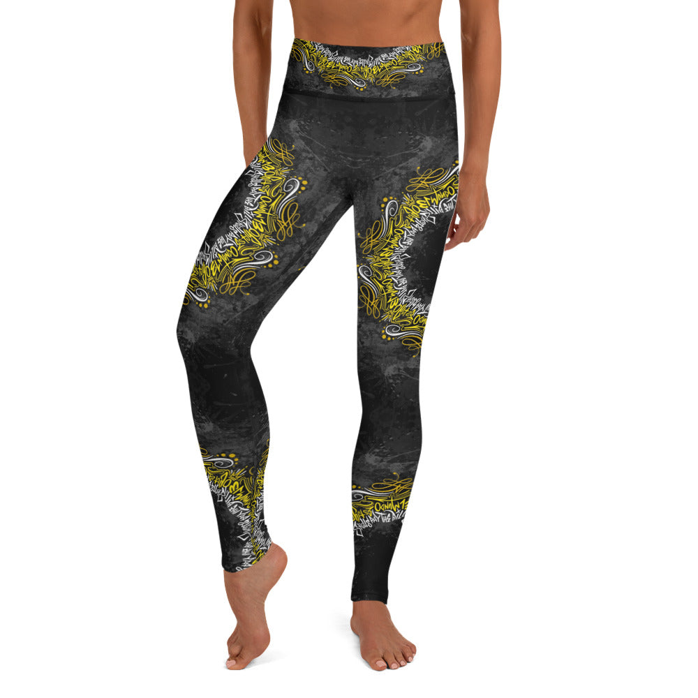 Lettering Yoga Leggings