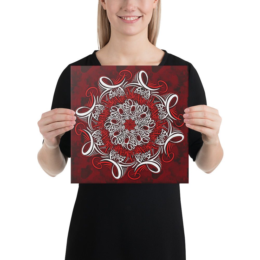 Mandala lettering Canvas