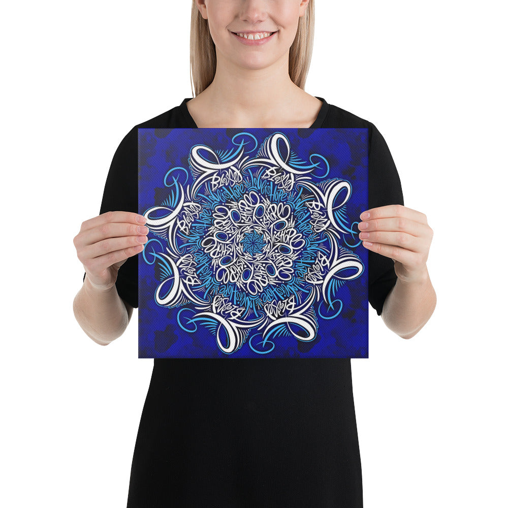 Mandala lettering Canvas