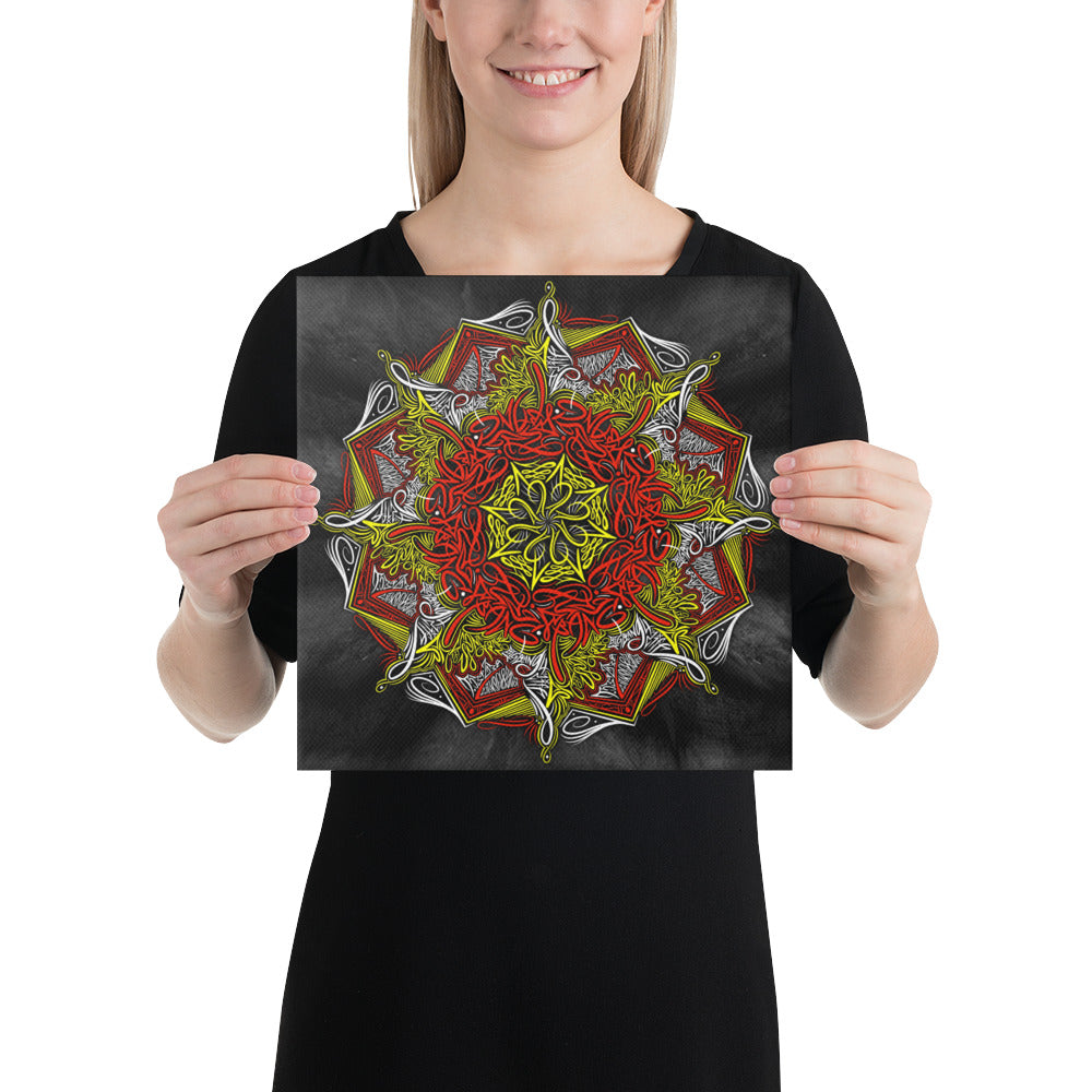 Mandala Lettering Canvas