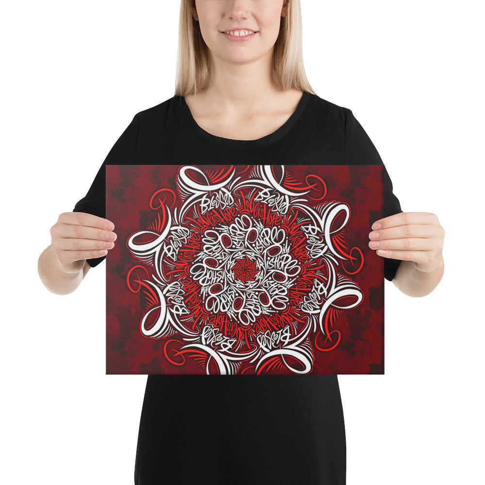 Mandala lettering Canvas