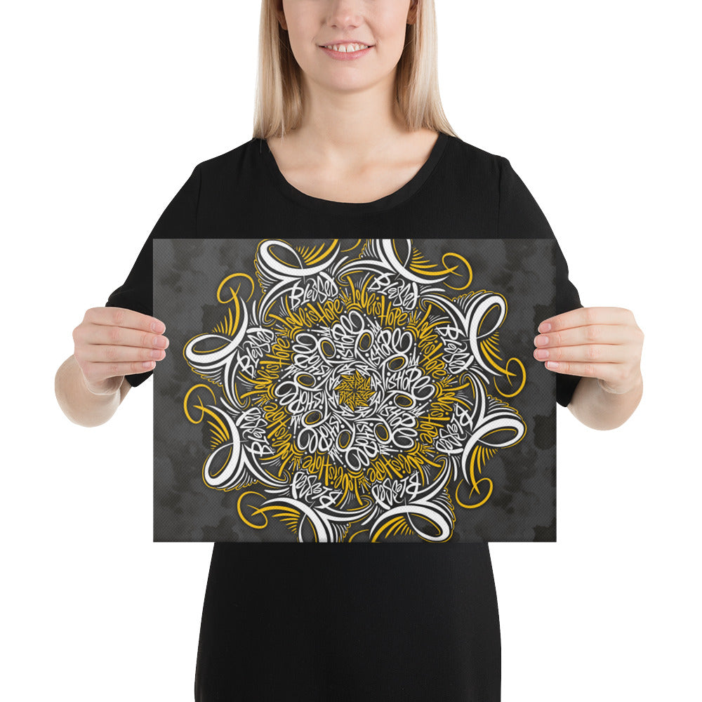 Mandala Lettering Canvas