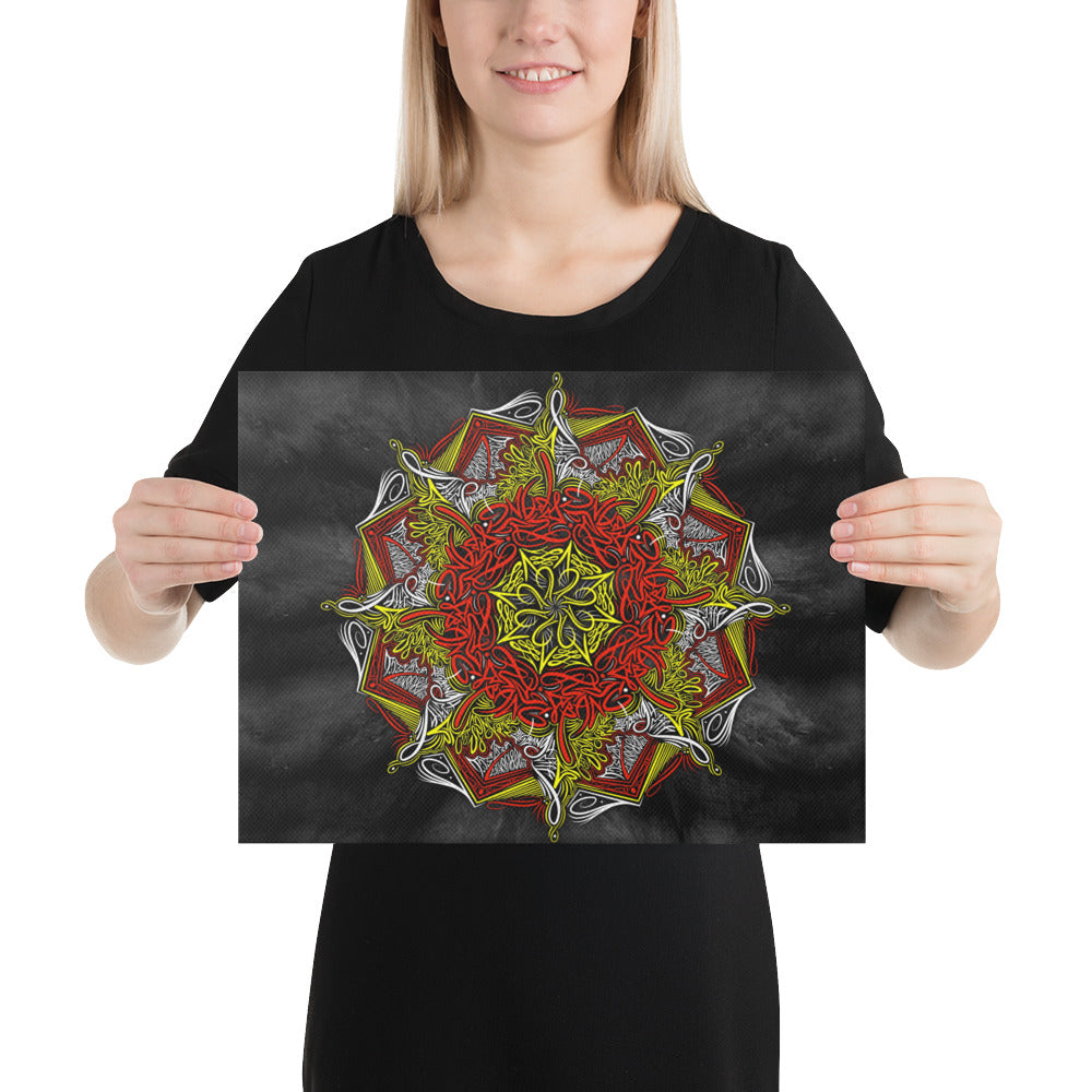 Mandala Lettering Canvas