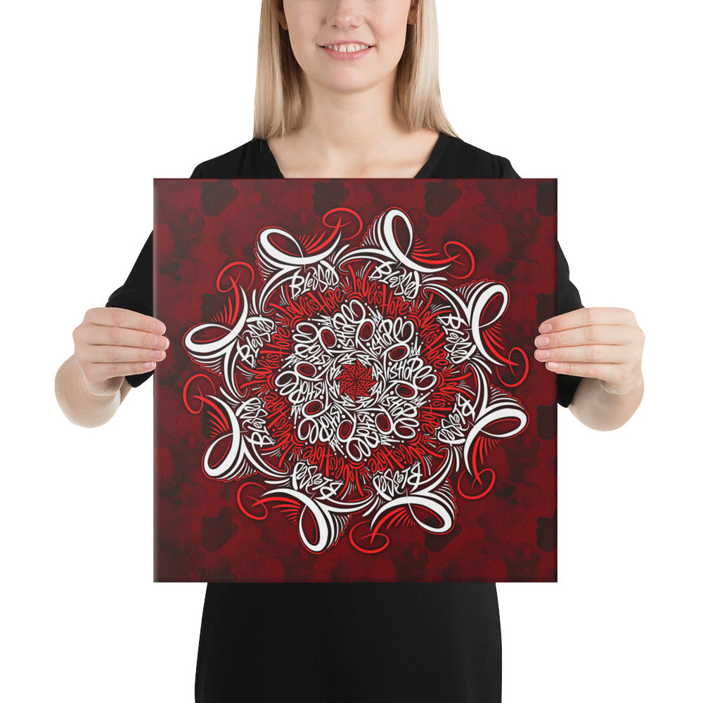 Mandala lettering Canvas