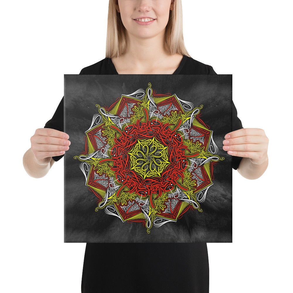 Mandala Lettering Canvas