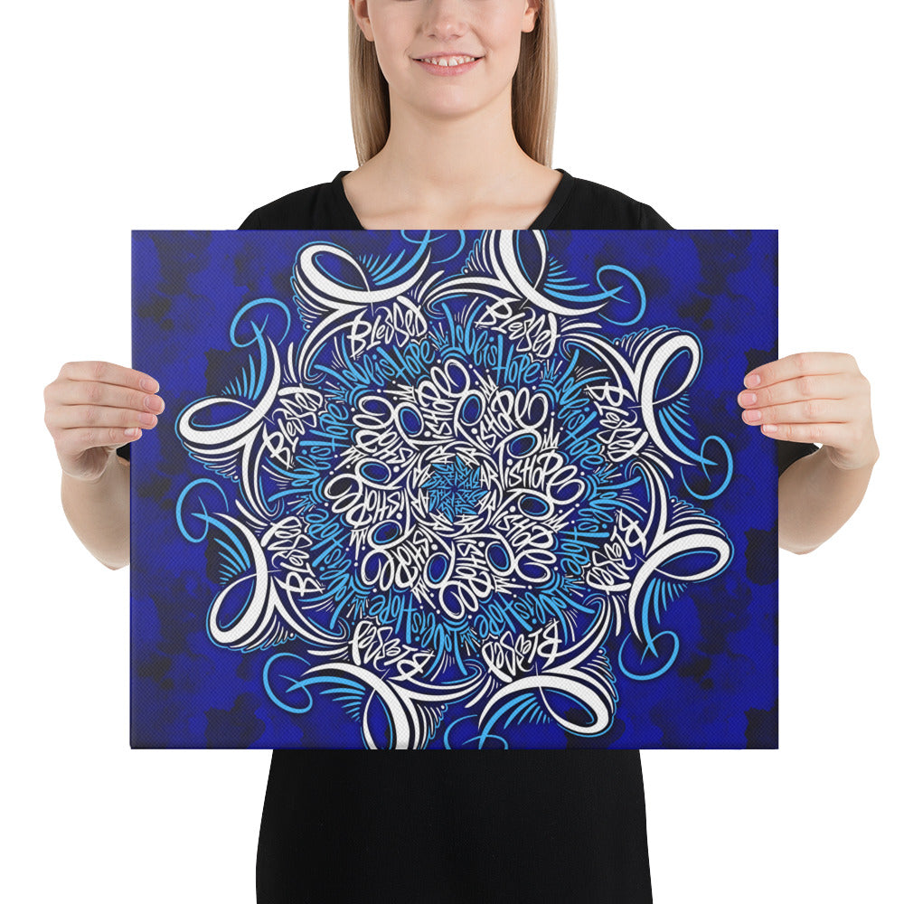 Mandala lettering Canvas