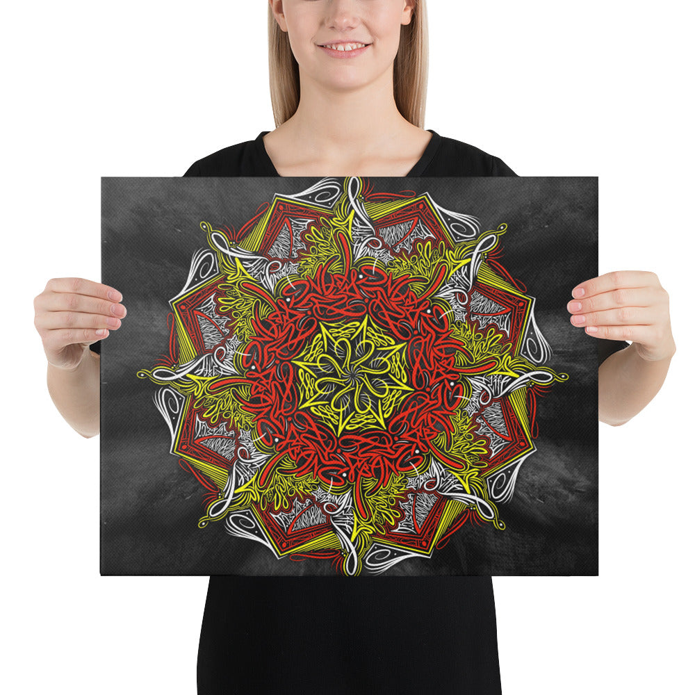 Mandala Lettering Canvas