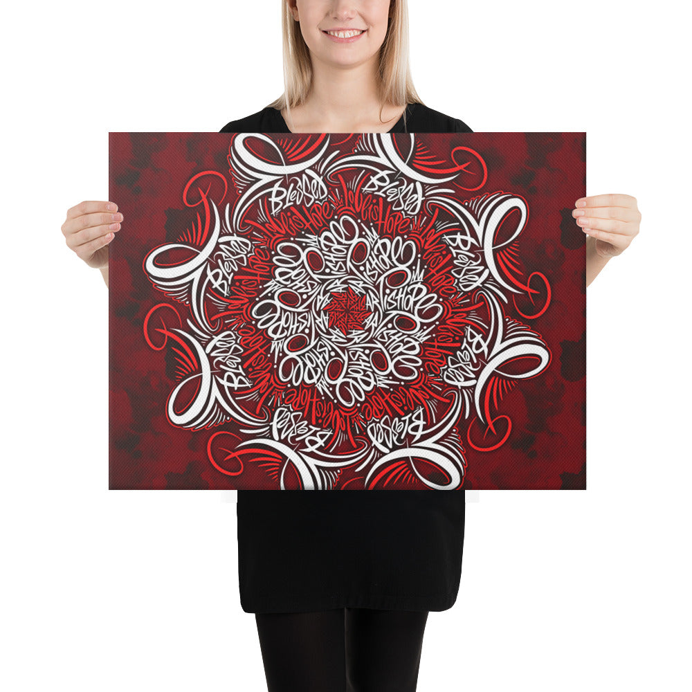 Mandala lettering Canvas