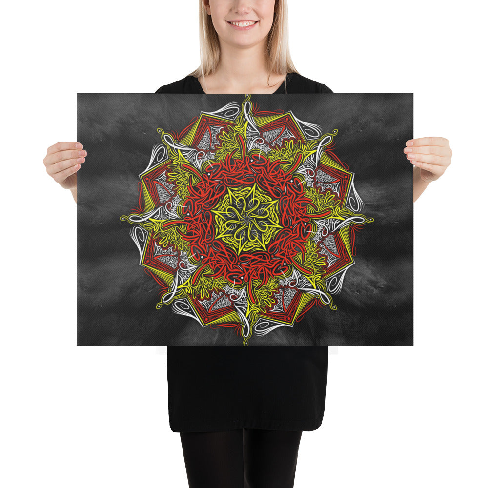 Mandala Lettering Canvas