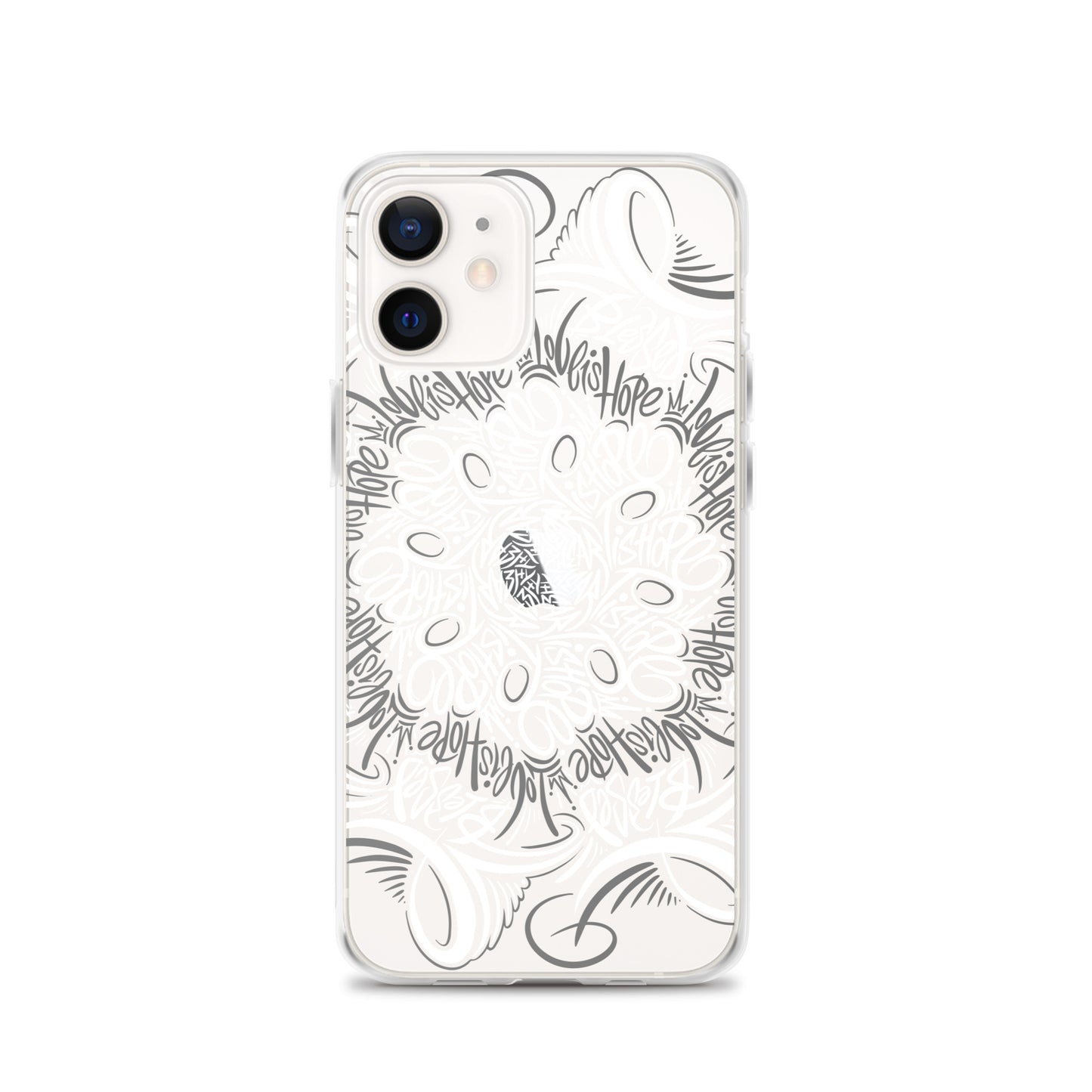 Mandala Lettering Clear Case for iPhone®