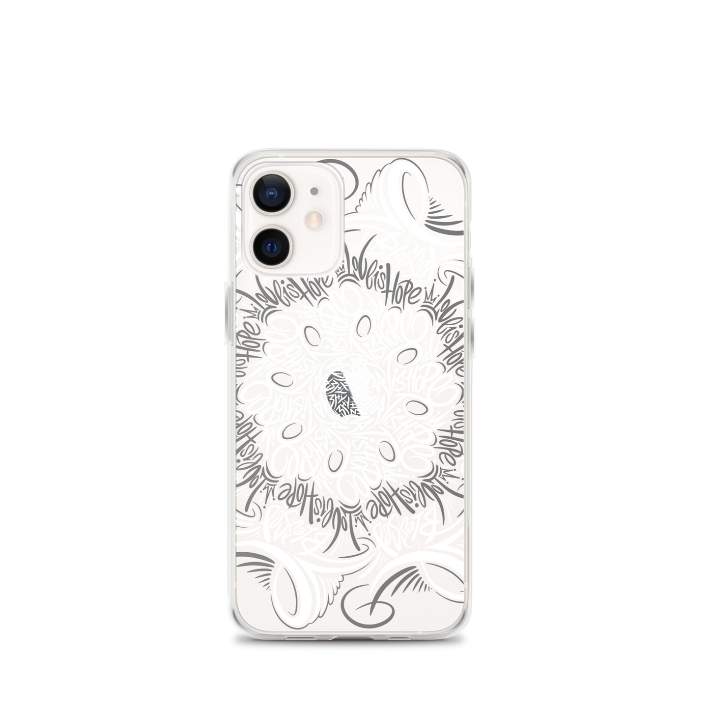 Mandala Lettering Clear Case for iPhone®