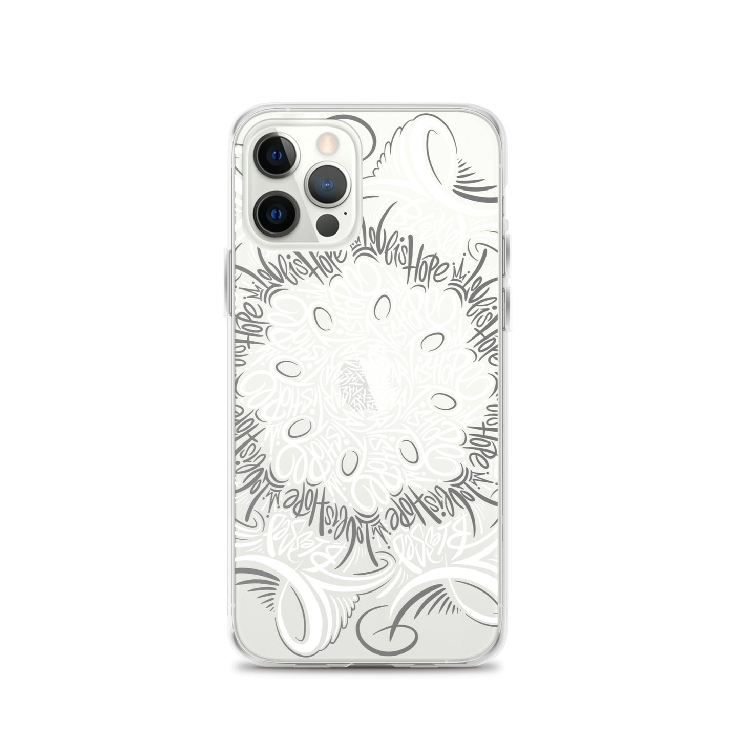 Mandala Lettering Clear Case for iPhone®