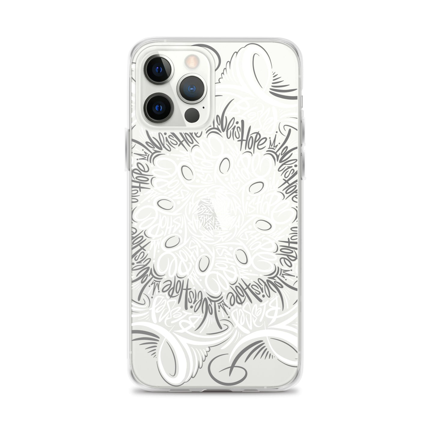 Mandala Lettering Clear Case for iPhone®
