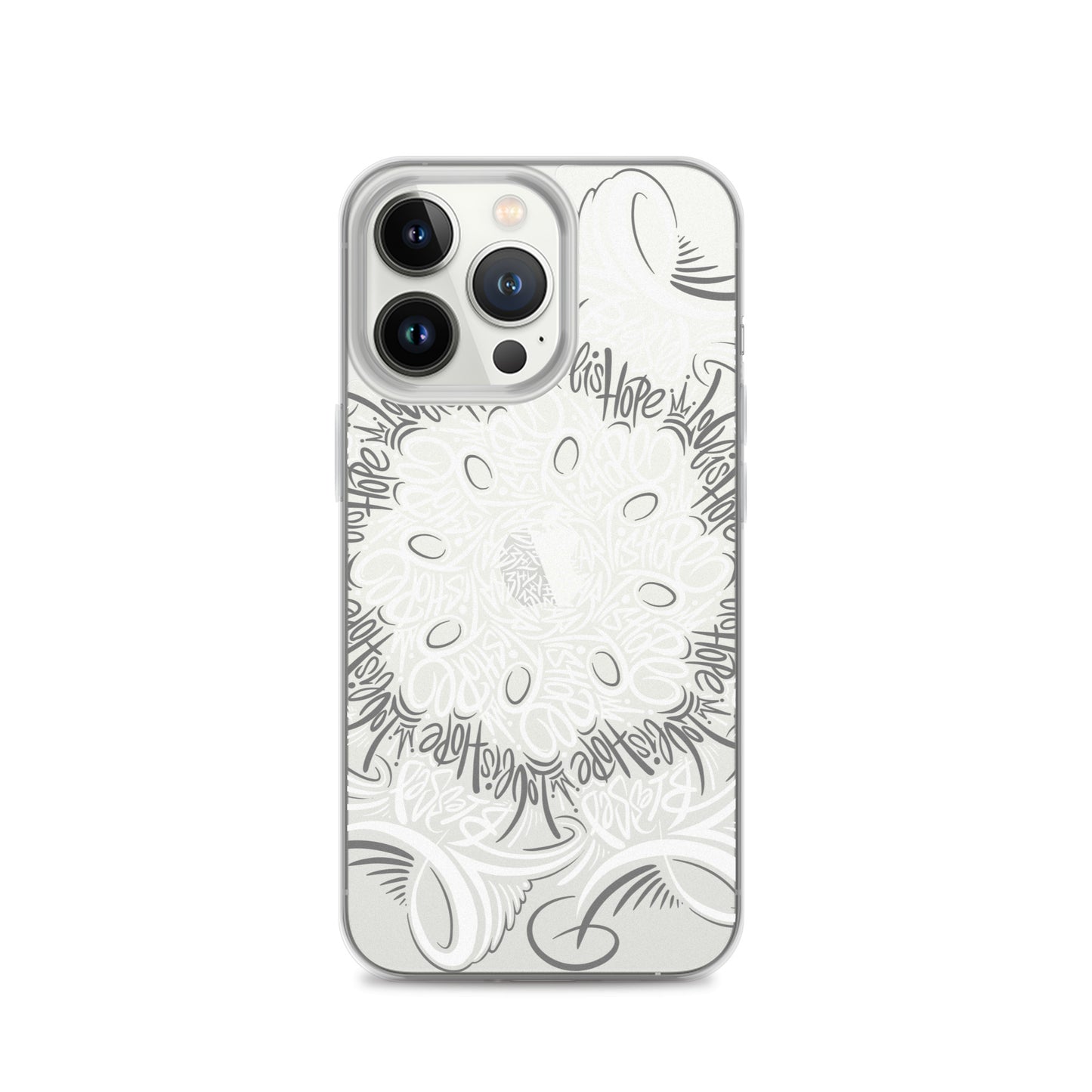 Mandala Lettering Clear Case for iPhone®