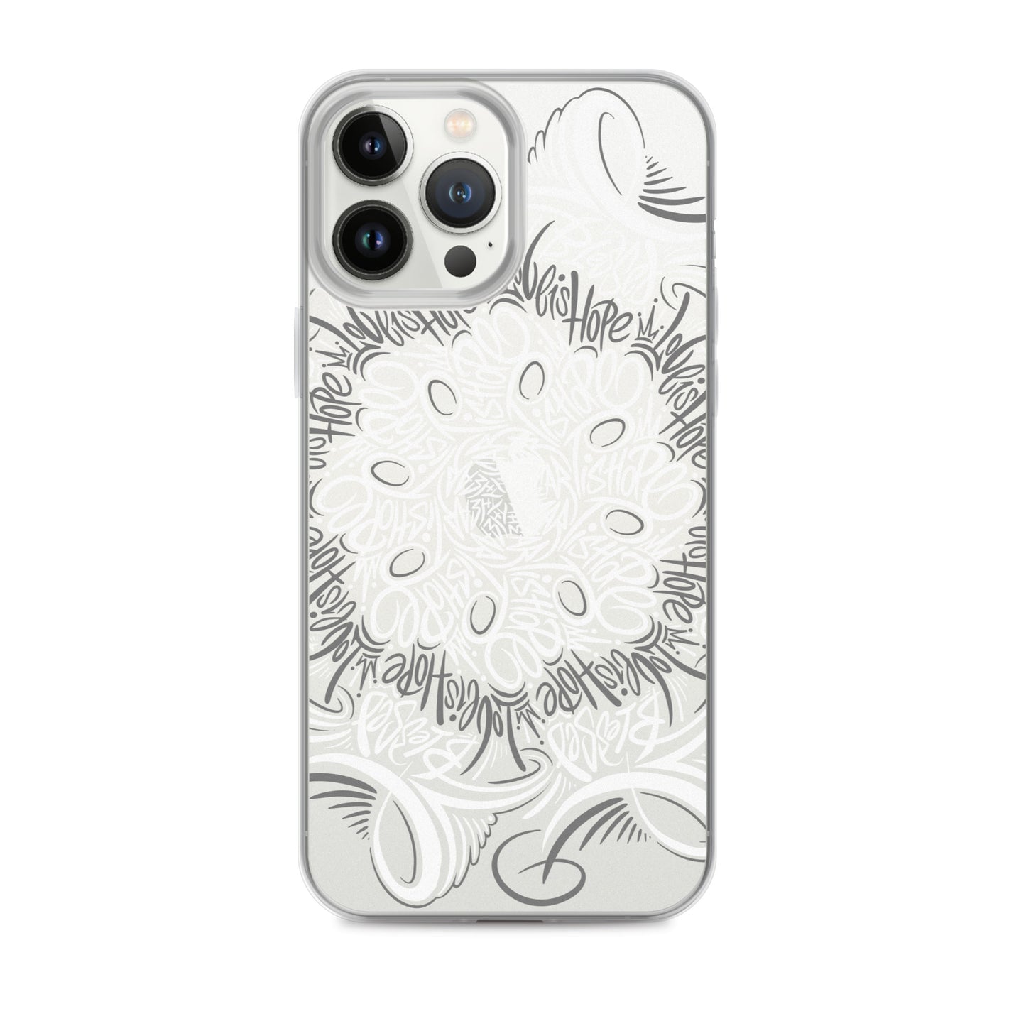 Mandala Lettering Clear Case for iPhone®