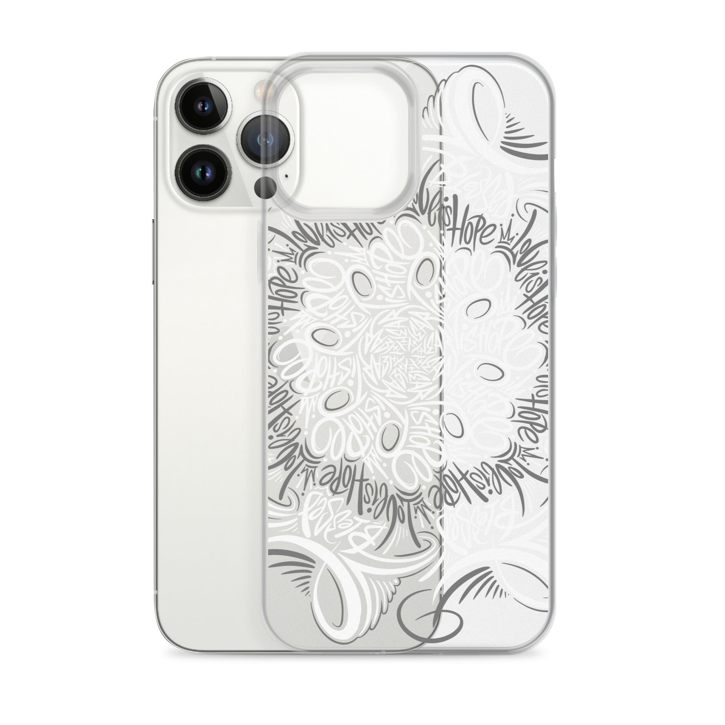 Mandala Lettering Clear Case for iPhone®