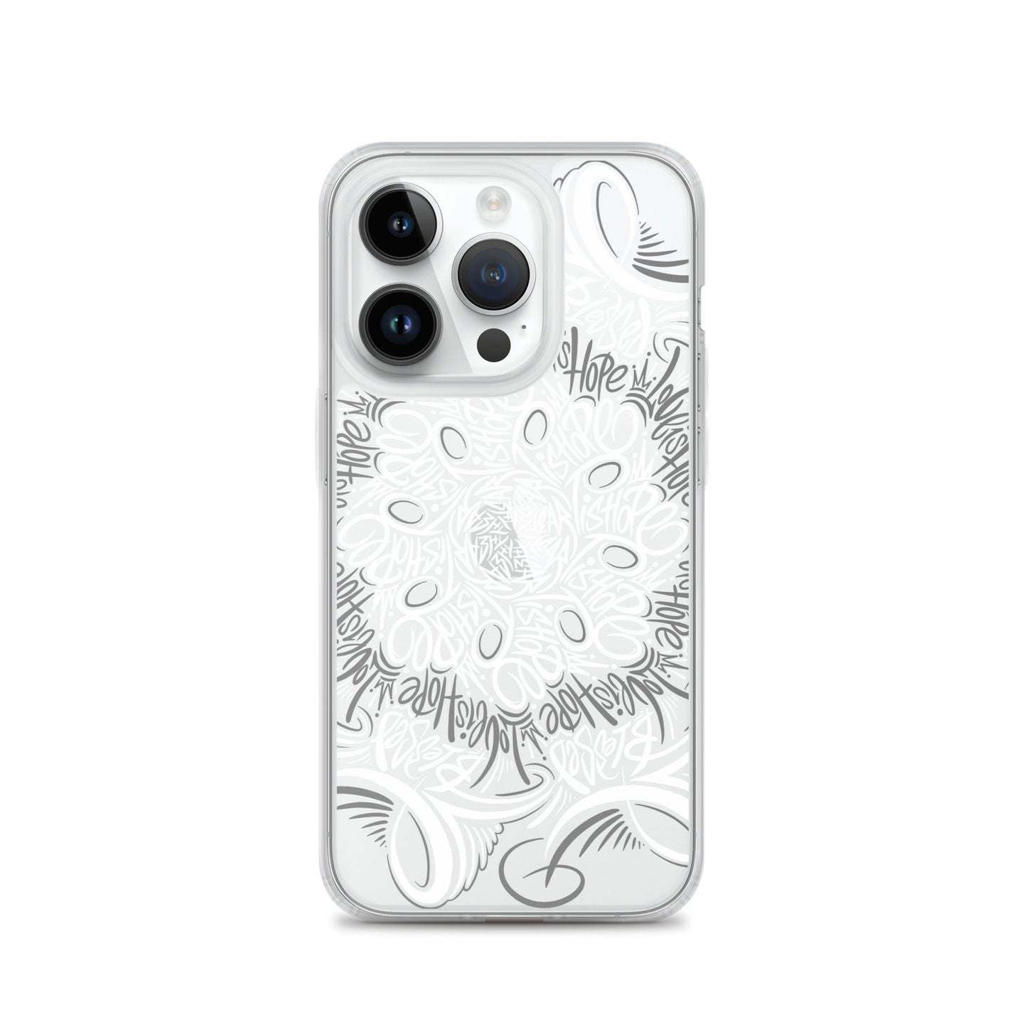 Mandala Lettering Clear Case for iPhone®