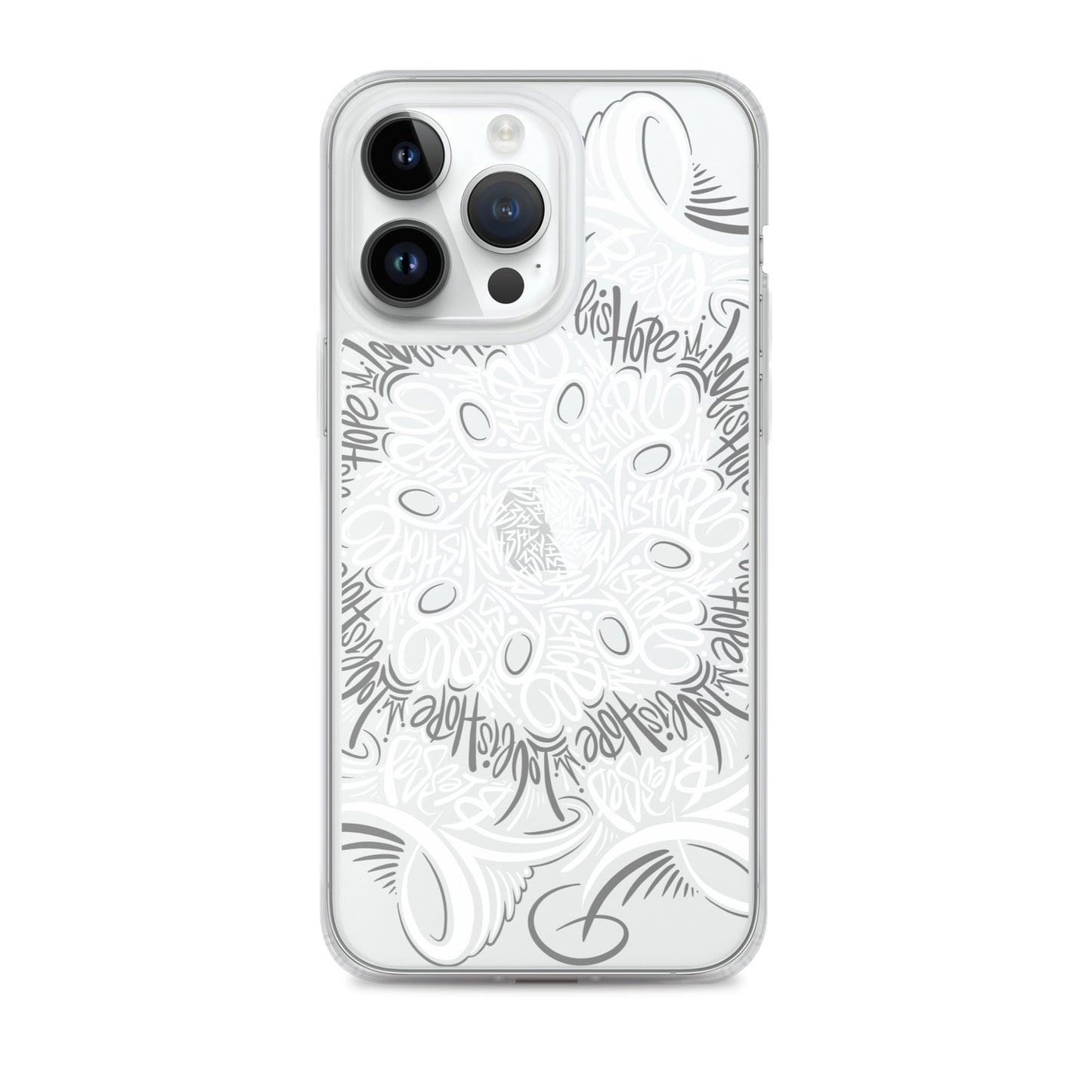 Mandala Lettering Clear Case for iPhone®