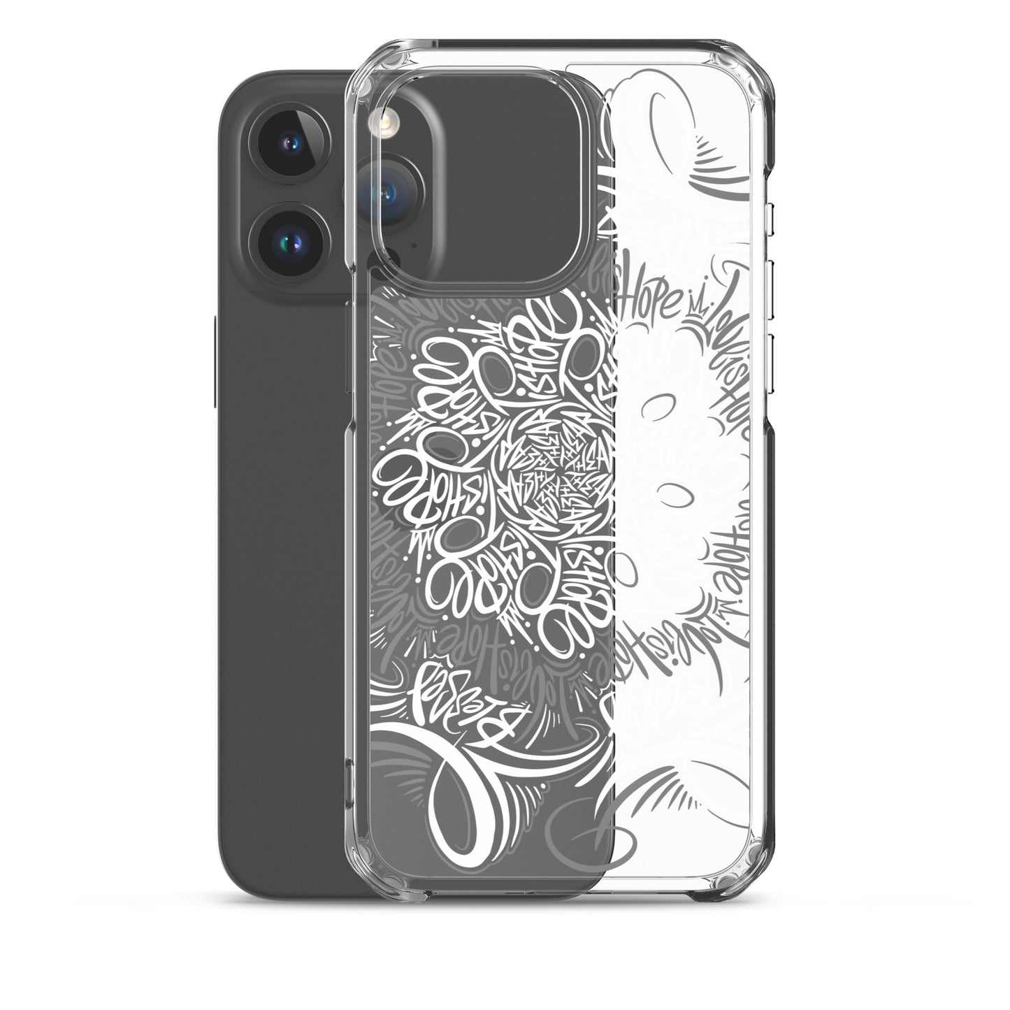Mandala Lettering Clear Case for iPhone®