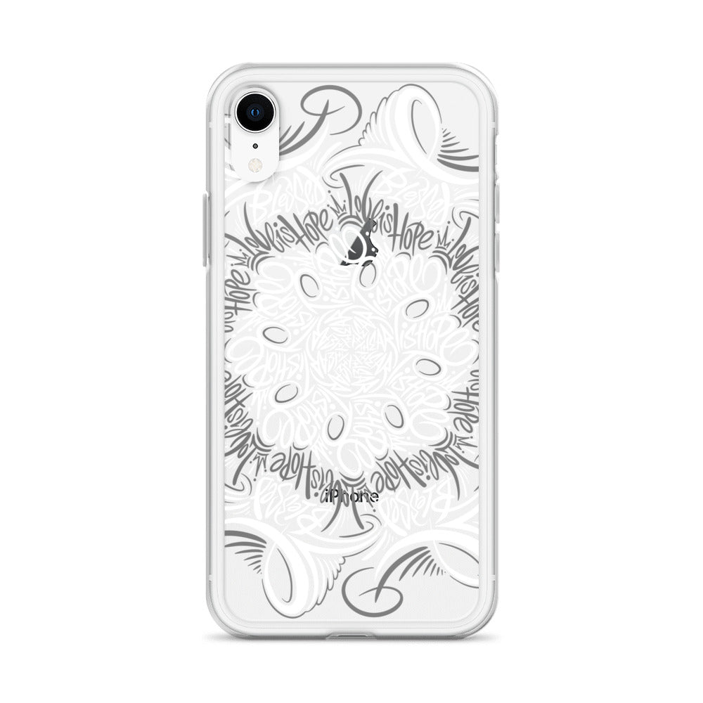 Mandala Lettering Clear Case for iPhone®