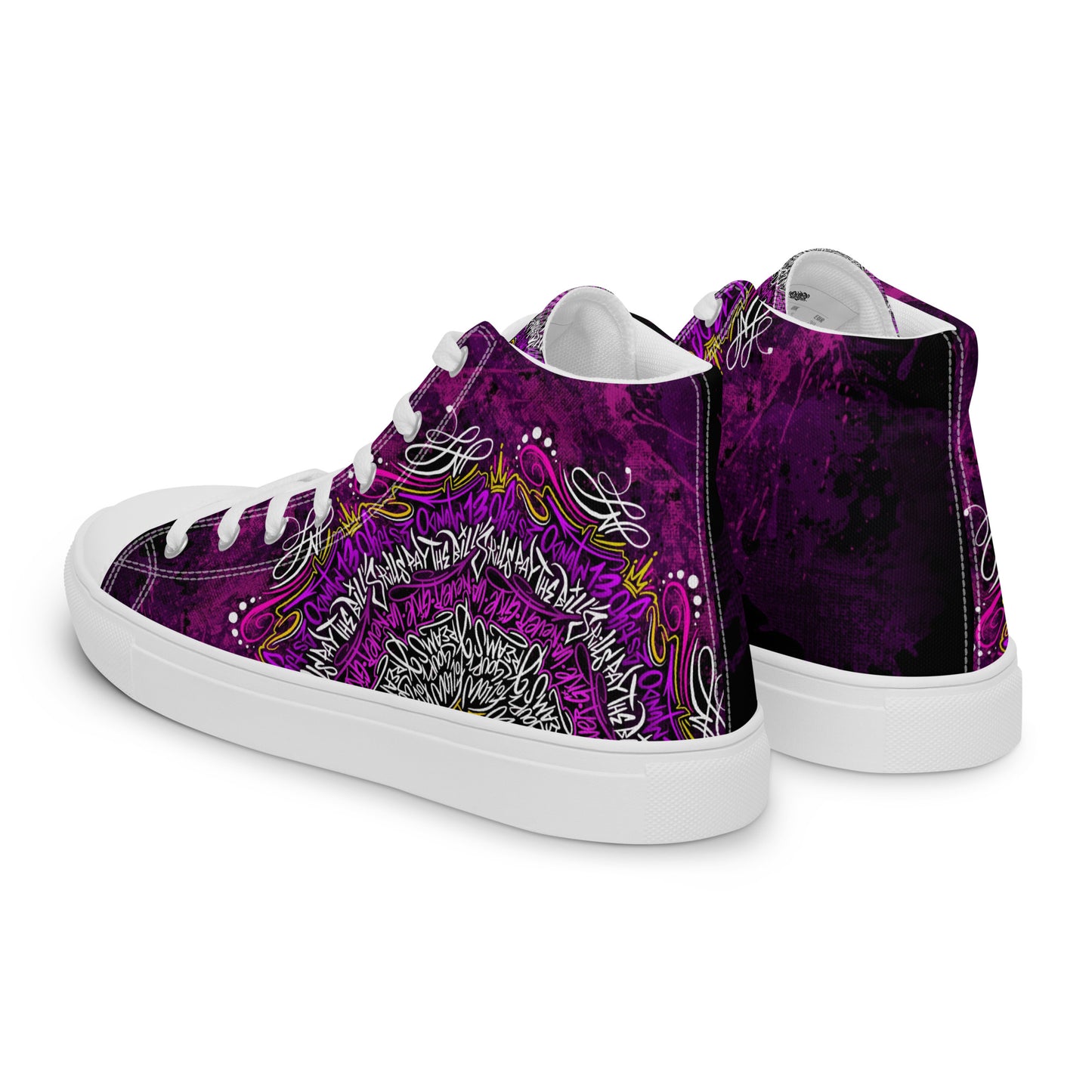 Men’s high top mandala shoes