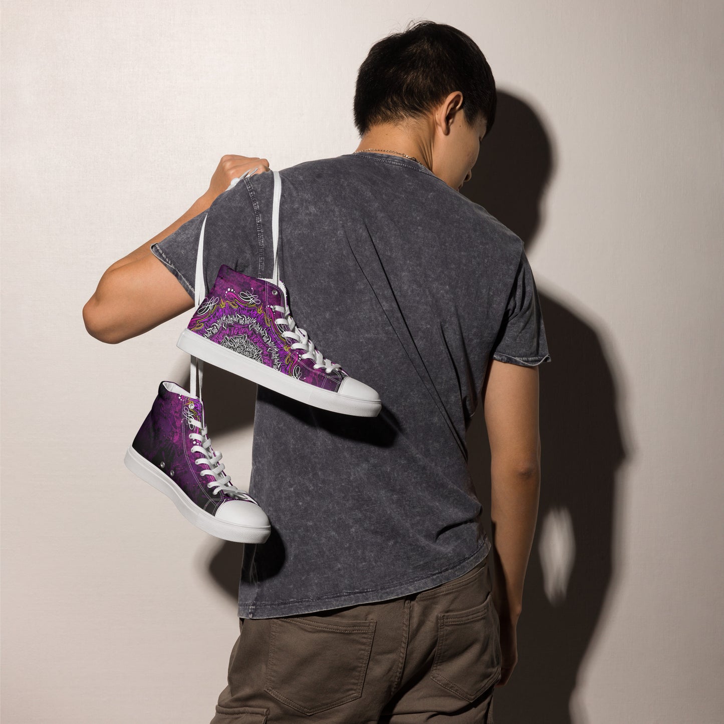 Men’s high top mandala shoes