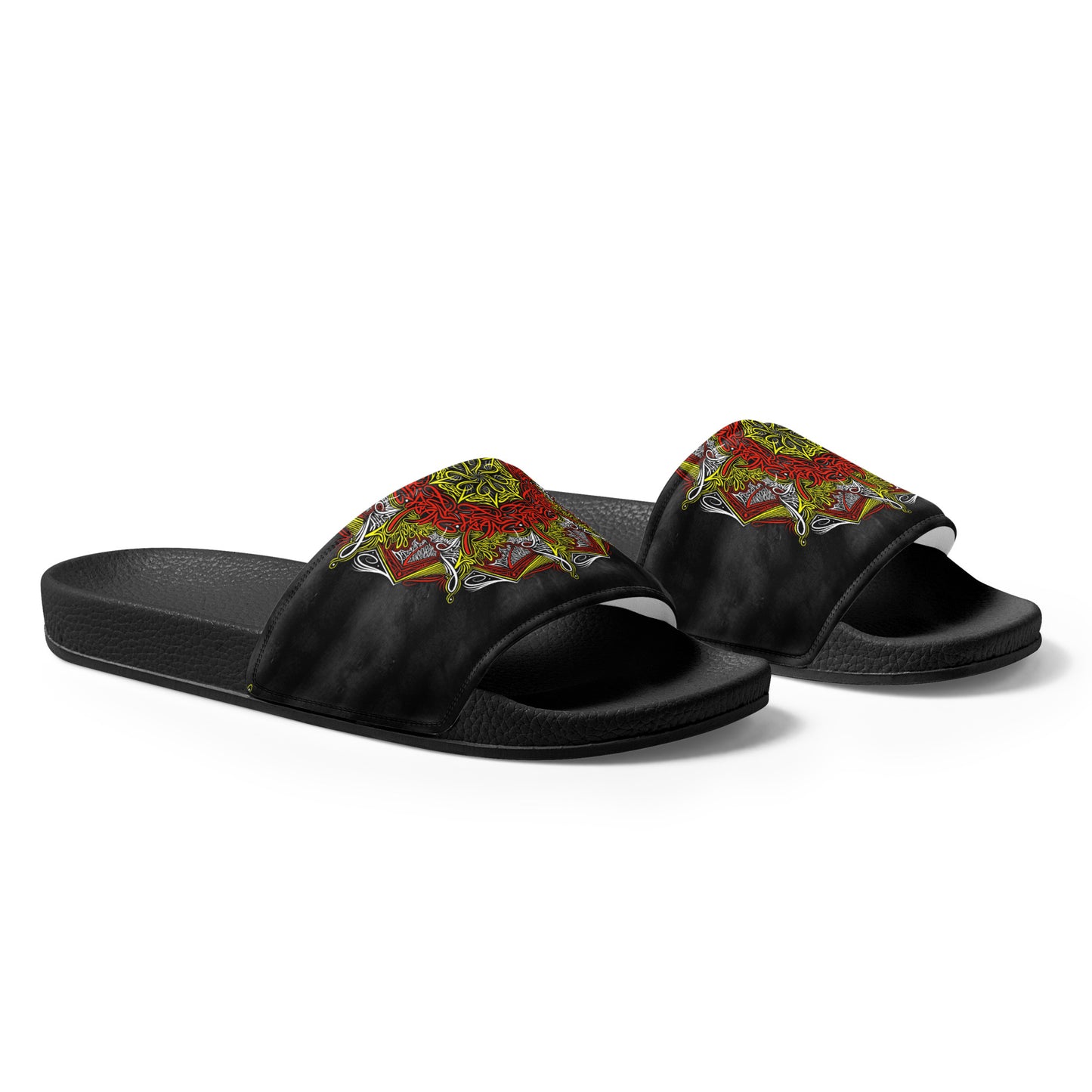 Mandala Lettering Men’s slides
