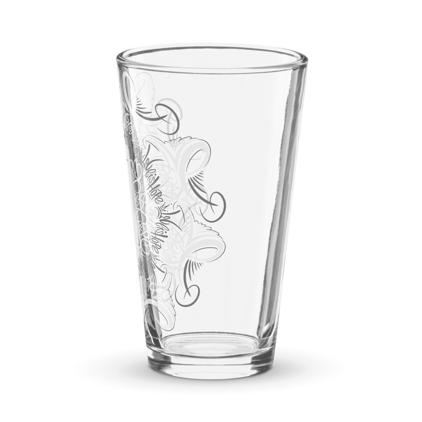 Shaker pint glass