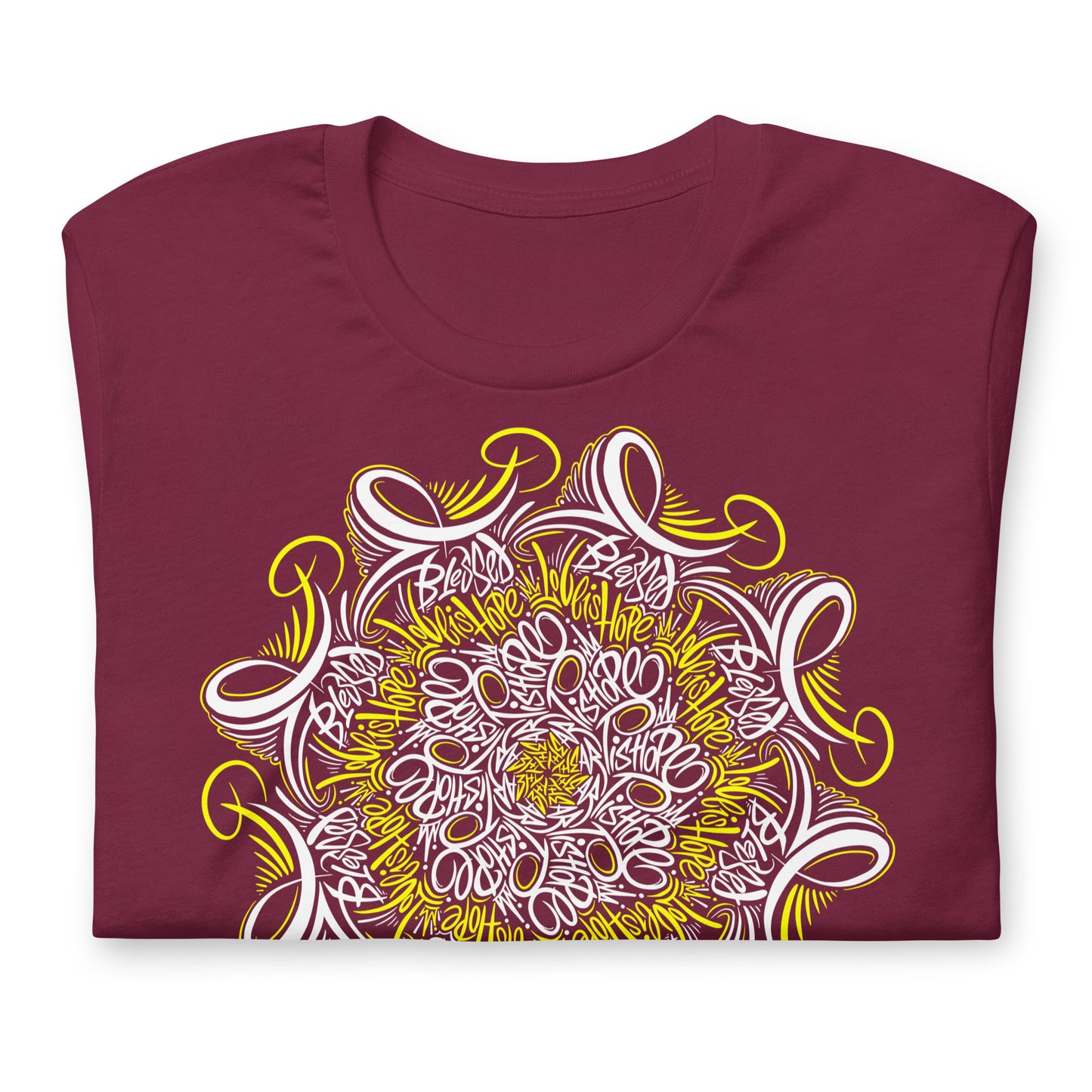 Mandala Lettering Unisex t-shirt