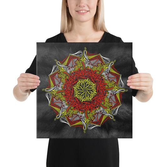 Mandala Lettering Canvas
