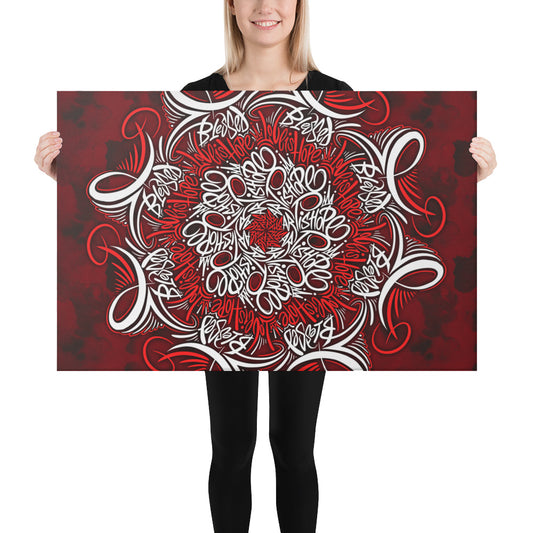 Mandala lettering Canvas