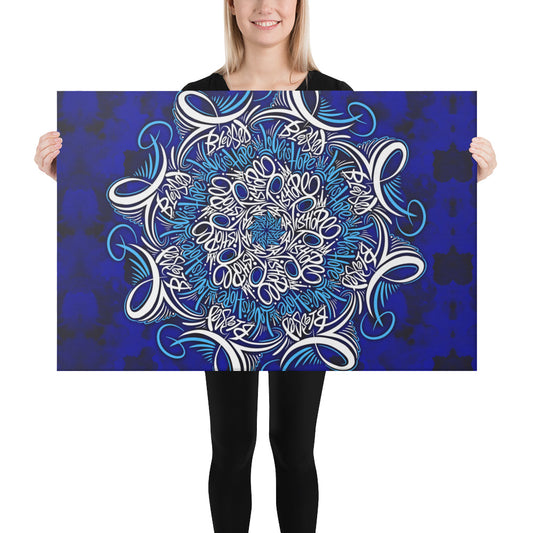 Mandala lettering Canvas