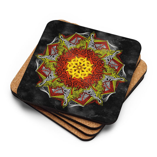 Mandala Cork-back coaster