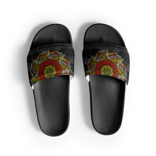 Mandala Lettering Men’s slides