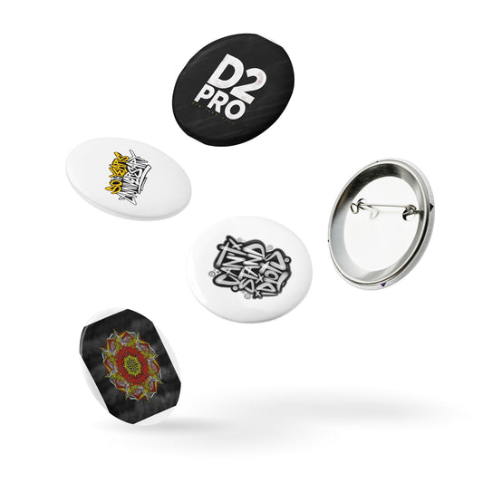 Set of pin buttons