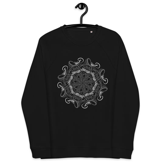 Unisex organic raglan sweatshirt